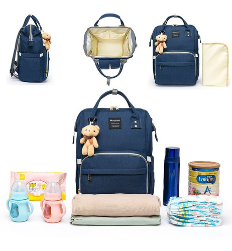 Bolsa Mochila Maternidade Madami Original Multifuncional Espaçosa C/ Gancho  para carrinho e Trocador em Promoção | Ofertas na Americanas