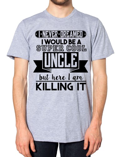 Super Cool Uncle T Shirt Top Fathers 