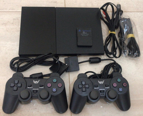 Playstation 2 + 2 Controle + 1 Memory Card + Jogo+ Garantia! | Frete grátis