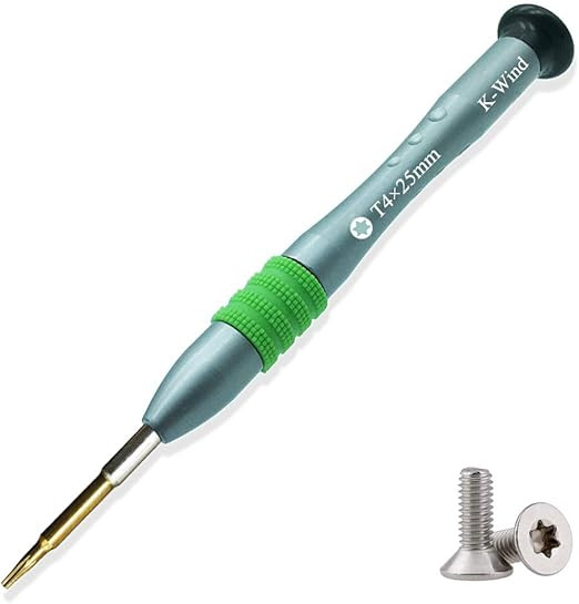 Amazon.com: Destornillador Torx T4, destornillador Torx T4, cabeza de acero  S2 de alta aleación, punta magnética, tapa giratoria, agarre  antideslizante, destornillador de estrella de 6 puntos para altavoz de  ordenador Shimano carrete