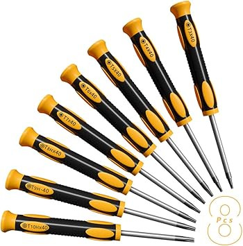Amazon.com: XBRdepot - Juego de destornilladores Torx pequeños T3 T4 T5 T6  T7 T8 T9 T10 Seguridad Star Precision Torx Bit : Herramientas y Mejoras del  Hogar